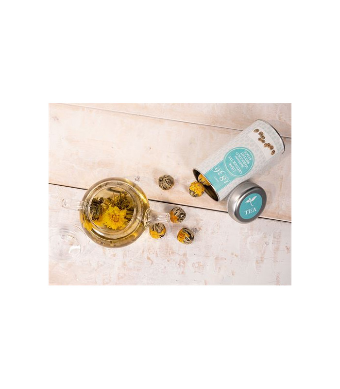 Flores de té verde, Marigold Silvery Stage.Té y Sensaciones