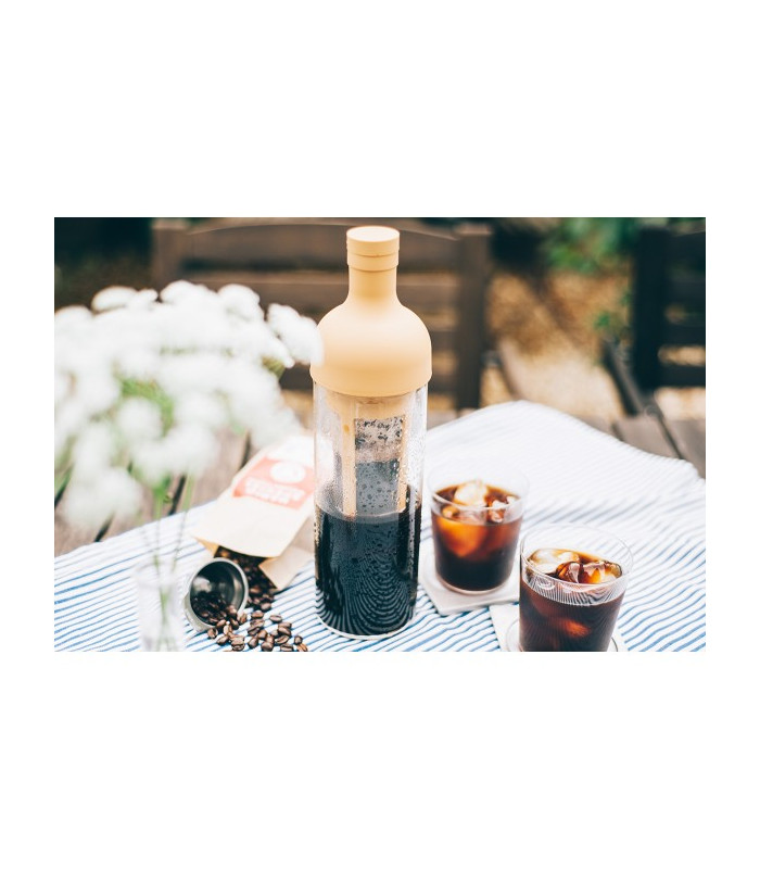 Botella Hario Cold Brew 650ml - Café y Té Frío - Amarilla - con filtroTé y Sensaciones