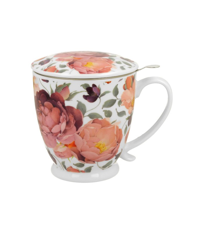 Taza Spring de porcelana - 0,50 L con filtro y tapaTé y Sensaciones