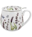 Taza Lavender de porcelana - 0,40 L con filtro y tapa