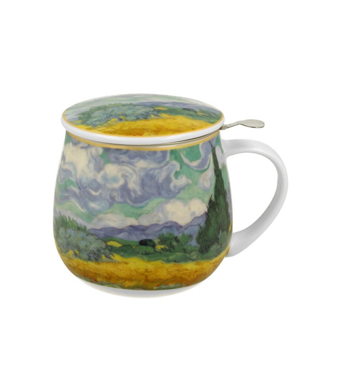 Taza Wheat de porcelana - 0,40 L con filtro y tapaTé y Sensaciones