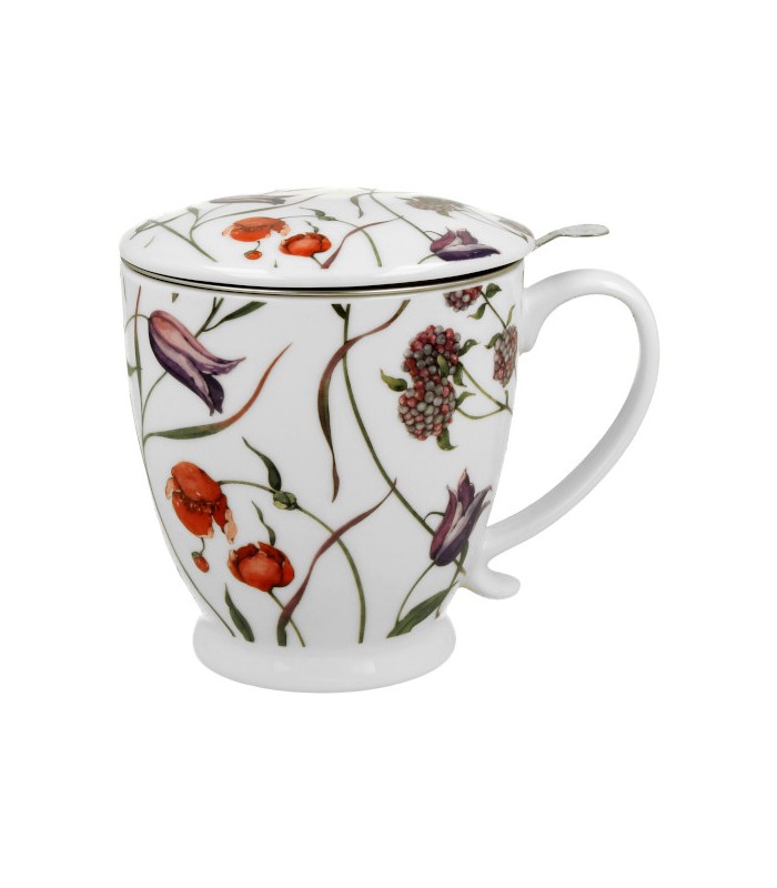 Taza Meadow de porcelana - 0,50 L con filtro y tapaTé y Sensaciones