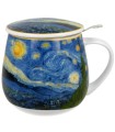 Taza Starry de porcelana - 0,40 L con filtro y tapa