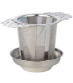 Filtro filigrana colador acero inox con plato