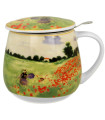 Taza FIELD de porcelana - 0,40 L con filtro y tapa