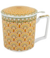 Taza Solis de porcelana - 0,40 L con filtro y tapa
