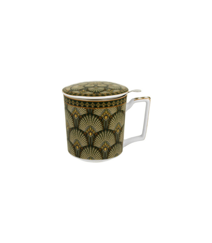 Taza Verdigo de porcelana - 0,40 L con filtro y tapaTé y Sensaciones
