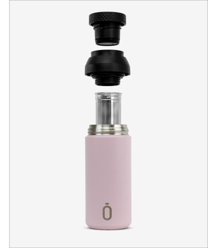Botella térmica con filtro Cup Mii Powder Pink – Rumbott 0,35 LTé y Sensaciones