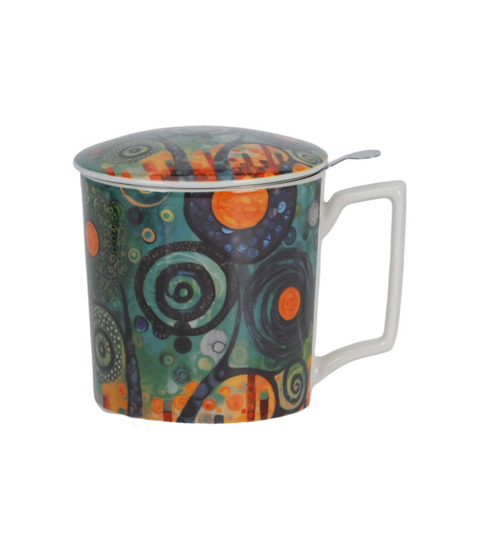 Taza Modern-Twisted – Porcelana 0,40 L con filtro y tapaTé y Sensaciones