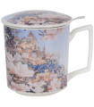Taza Modern-Magnolia – Porcelana 0,40 L con filtro y tapa
