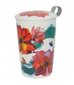 Taza poppy, porcelana 0,35 l. filtro tapa