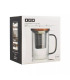 Taza Karl 475ml de Vidrio borosilicato con filtro y tapa.Té y Sensaciones
