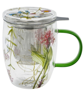 Taza Colors de doble cristal 0,40 L con filtro y tapa