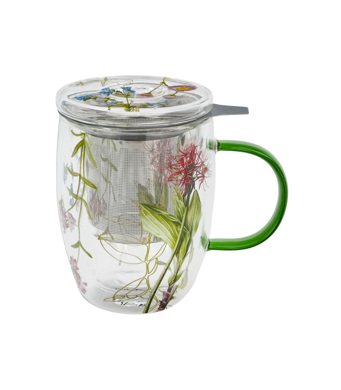 Taza Colors de doble cristal 0,40 L con filtro y tapaTé y Sensaciones
