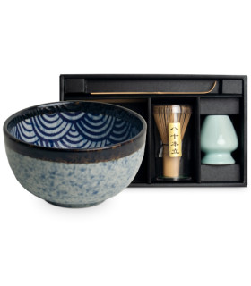 Set Japan-Wave para matcha 0,50 L – Cerámica japonesa