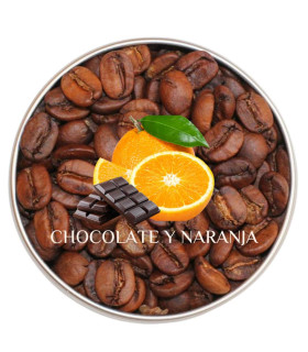 Café Aromatizado de CHOCOLATE Y NARANJA- 100% Arábica, 250gr.Té y Sensaciones