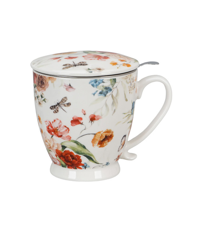Taza Rebecca de porcelana 0,50 L con filtro y tapaTé y Sensaciones