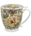 Taza Wave 2 de porcelana 0,50 L con filtro y tapa – inspirada en La gran ola de Kanagawa