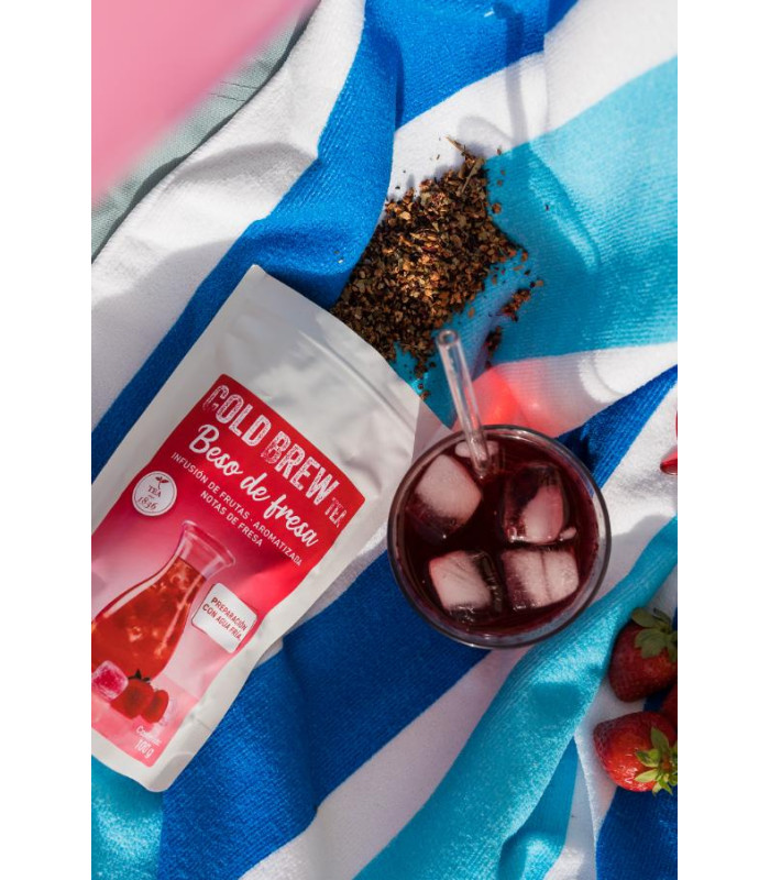 Cold Brew BESO DE FRESA — Infusión de frutas sabor fresa (100 g)Té y Sensaciones