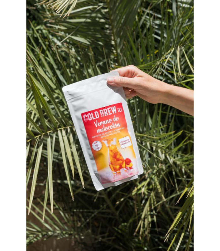 Cold Brew VERANO DE MELOCOTÓN — Infusión de frutas sabor melocotón (100 g)Té y Sensaciones