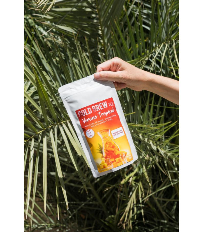 Cold Brew VERANO TROPICAL — Té verde mango y piña (100 g)Té y Sensaciones