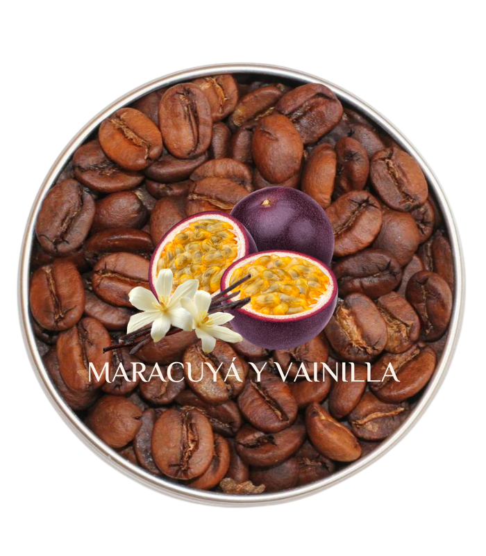 Café Aromatizado MARACUYÁ Y VAINILLA - 100% Arábica, 250gr.Té y Sensaciones