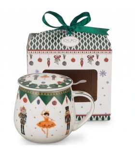Taza Nutcracker — Porcelana 0,40 L con filtro y tapa