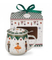 Taza Nutcracker — Porcelana 0,40 L con filtro y tapa