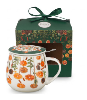 Taza Fruits — Porcelana 0,40 L con filtro y tapaTé y Sensaciones
