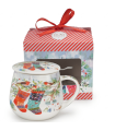 Taza Socks — Porcelana 0,40 L con filtro y tapa