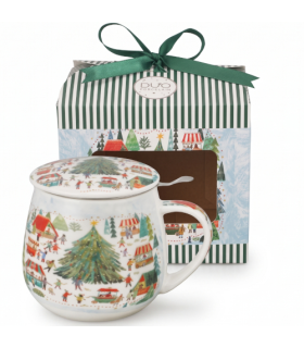 Taza Market — Porcelana 0,40 L con filtro y tapa