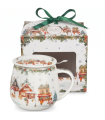 Taza Village — Porcelana 0,40 L con filtro y tapa