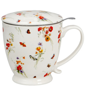 Taza Grace — Porcelana 0,50 L con filtro y tapa