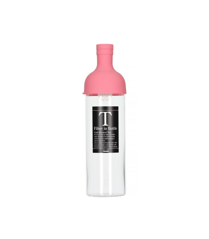 Botella con filtro para té frio 750ml,Rosa.HarioTé y Sensaciones