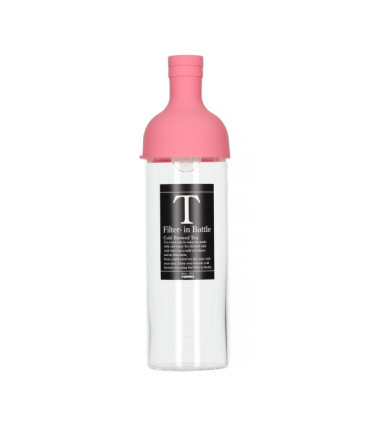 Botella con filtro para té frio 750ml,Rosa.Hario