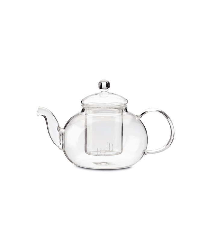 Tetera Ronda de cristal 0,75 L con filtro de cristalTé y Sensaciones